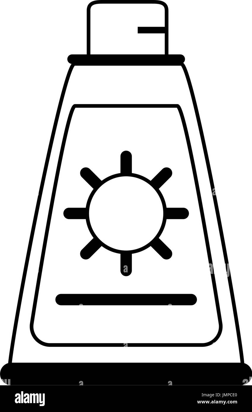 sunscreen or sunblock icon image  Stock Vector