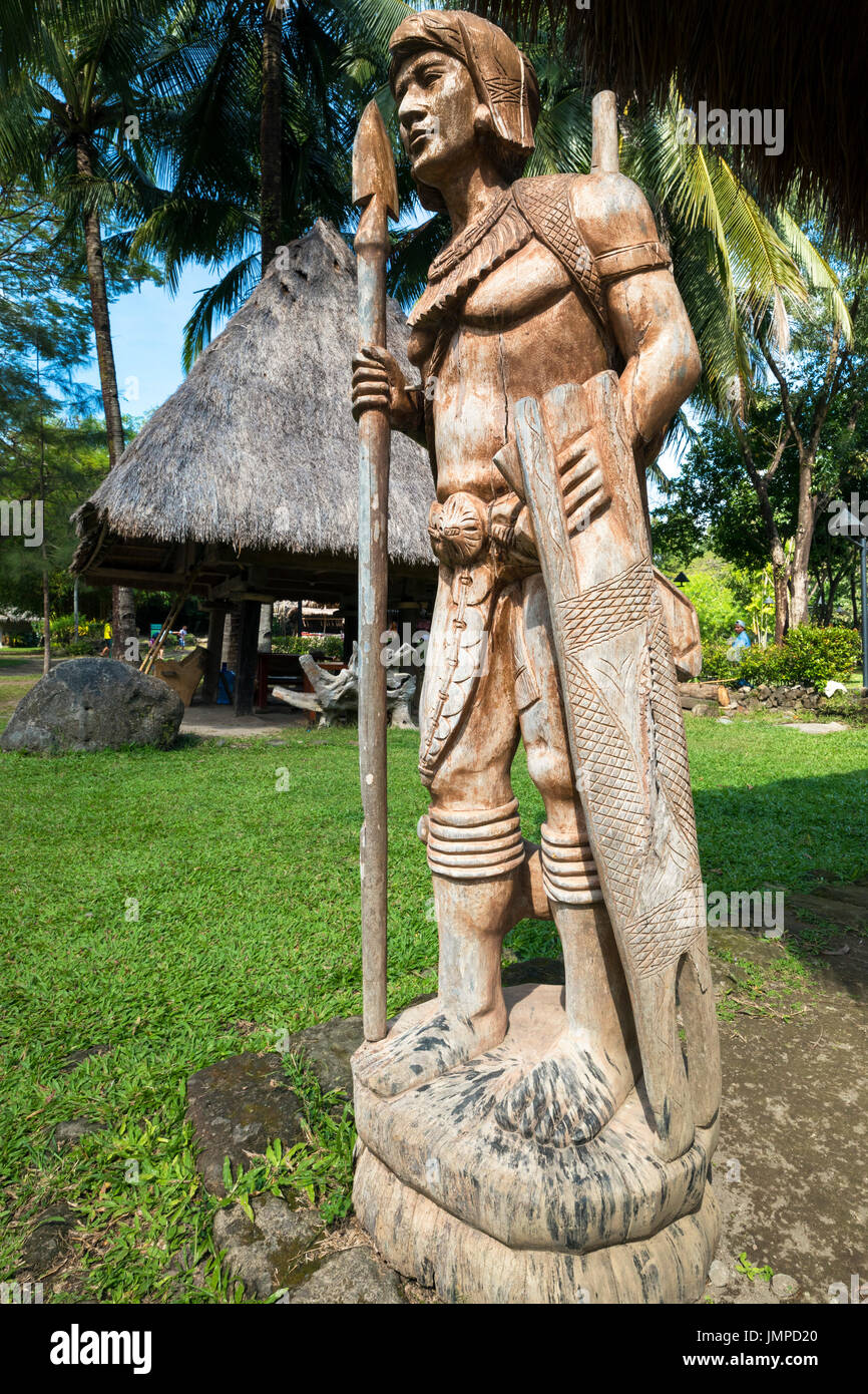 Carved statue, Nayong Pilipino, Angeles City, Pampanga, Philippines