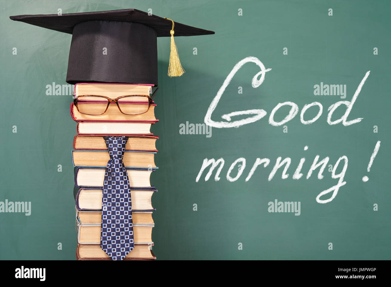 Good morning! Funny education concept Stock Photo - Alamy
