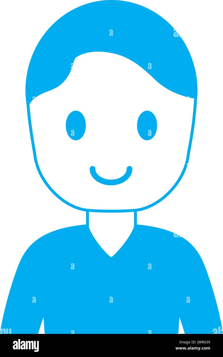 cartoon man icon over white background vector illustration Stock Vector ...
