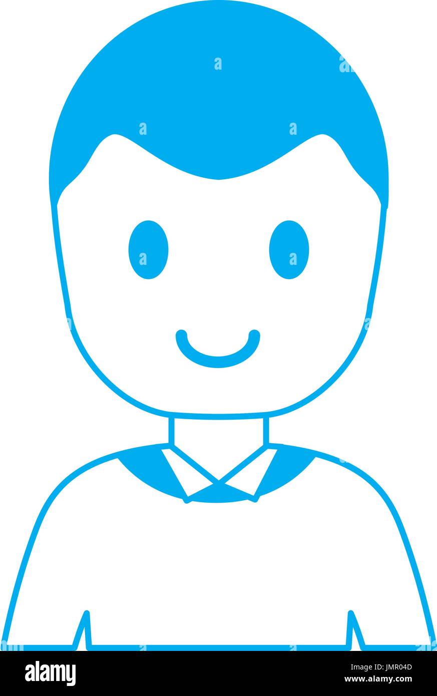 cartoon man icon over white background vector illustration Stock Vector ...
