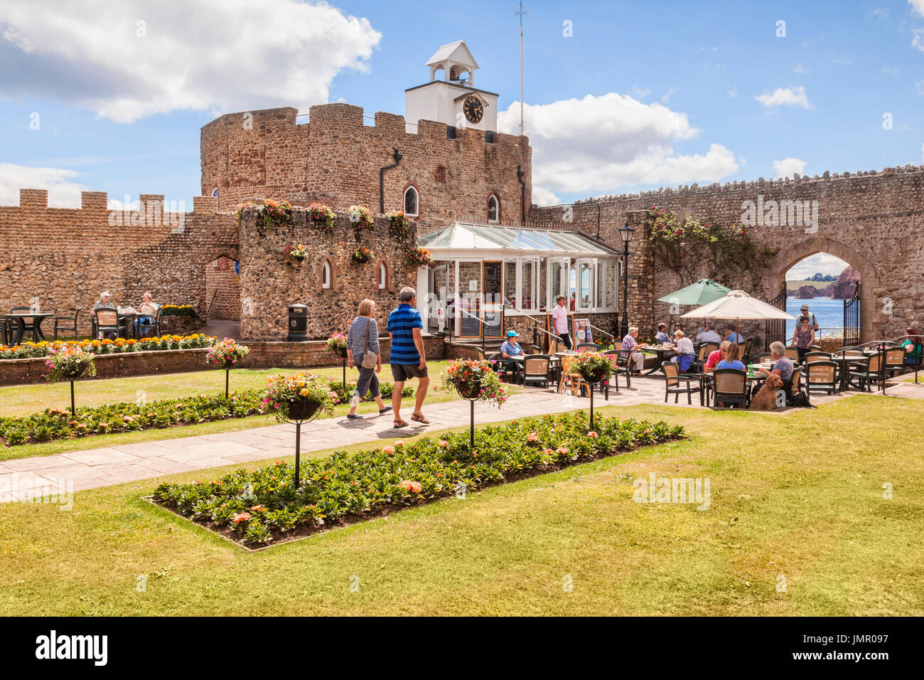 3 July 2017 Sidmouth, Dorset, England, UK Cafe in Connaught Gardens