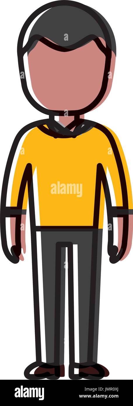 avatar man icon over white background colorful design vector ...