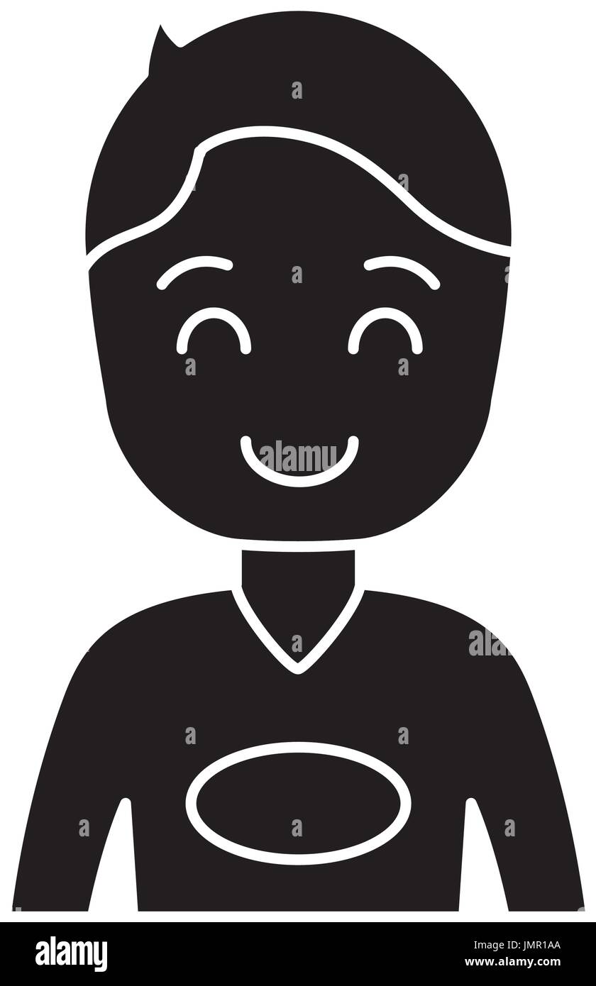 cartoon man icon over white background vector illustration Stock Vector ...