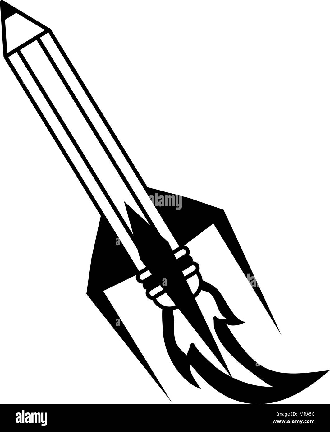 pencil with eraser icon image  Stock Vector