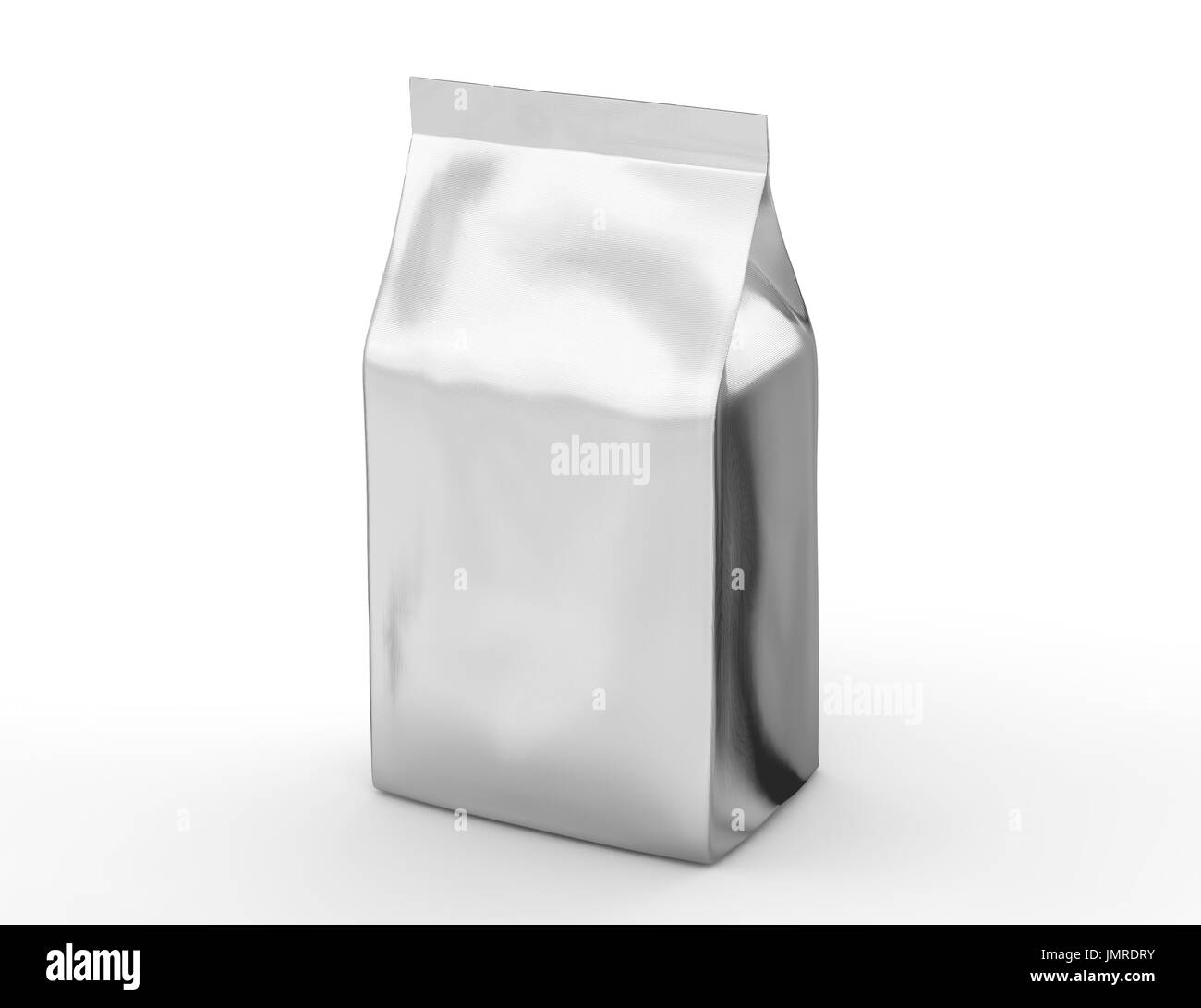 Download Coffee Bean Package Mockup Blank Silver Bag Template In 3d Rendering Isolated On White Background Stock Photo Alamy