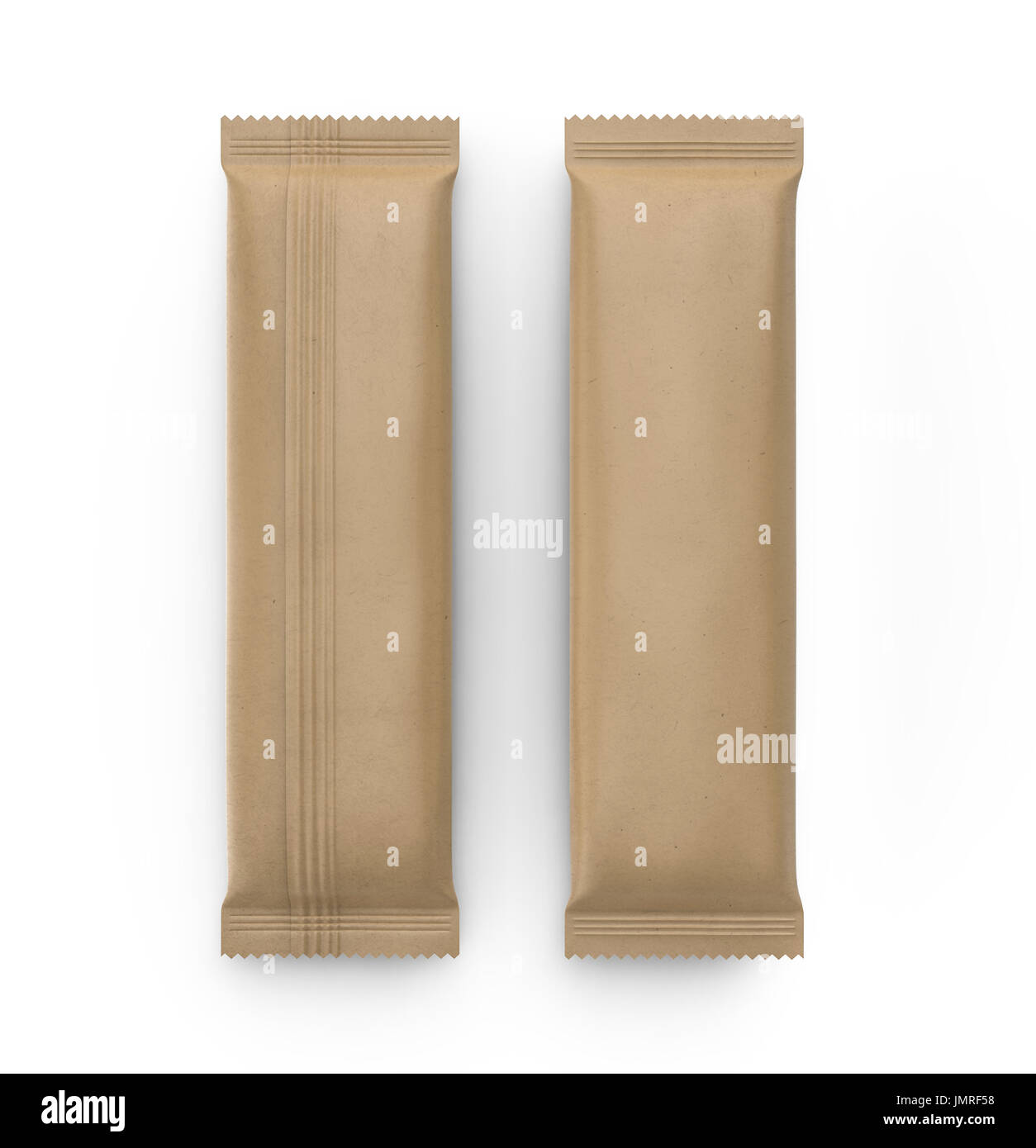 Download Blank Food Package Mockup Two Craft Paper Bags Template For Snacks Sugar Or Instant Coffee In 3d Rendering Top View Stock Photo Alamy
