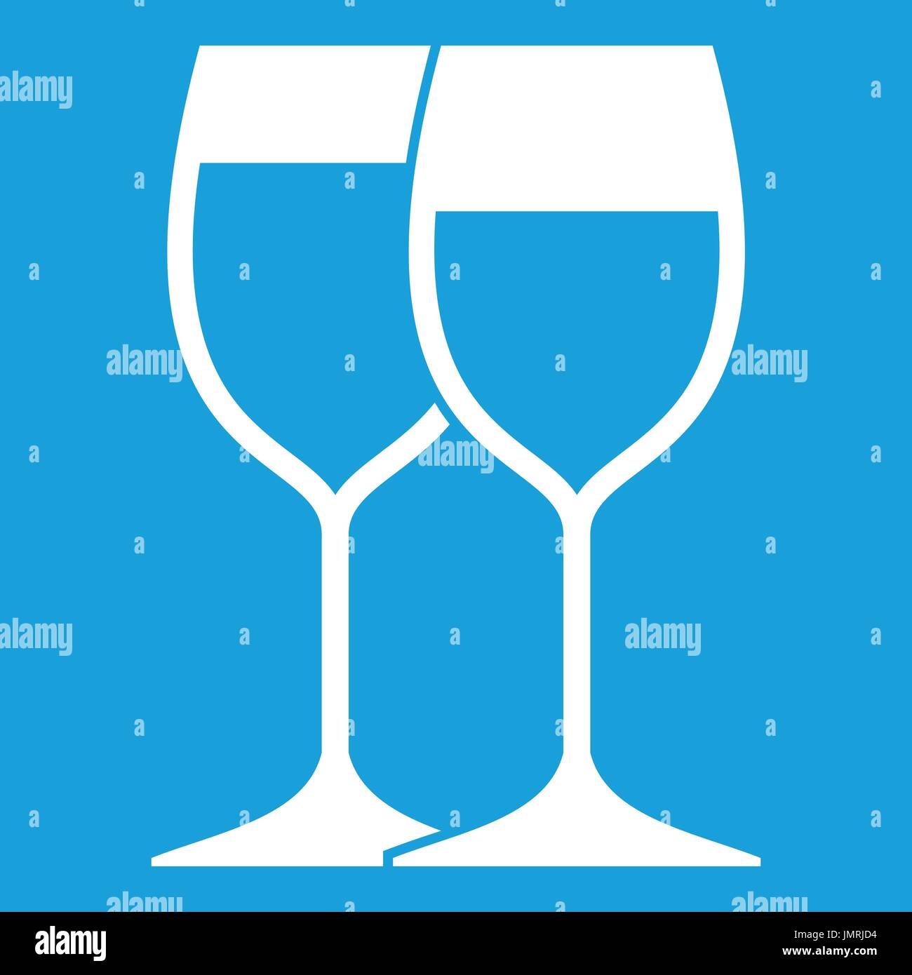 Wine glasses icon white Stock Vector Image & Art - Alamy