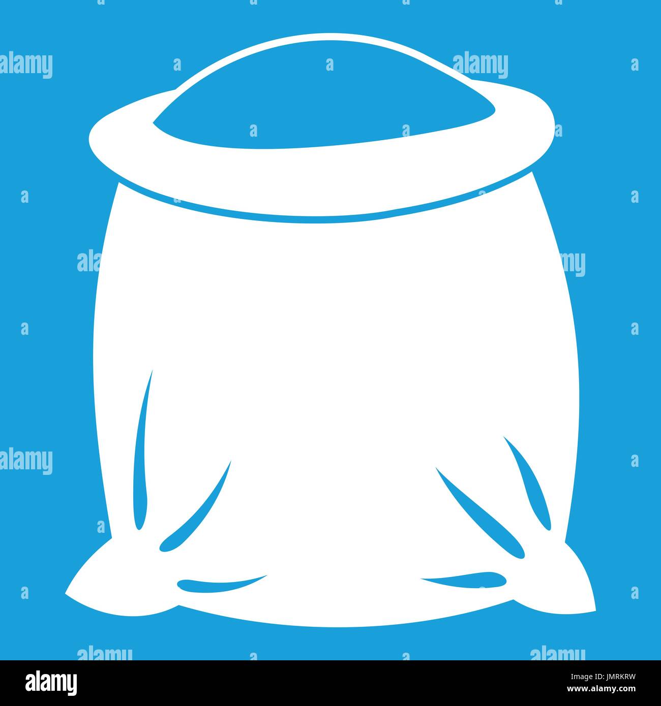 Sack full of flour icon white Stock Vector Image & Art - Alamy