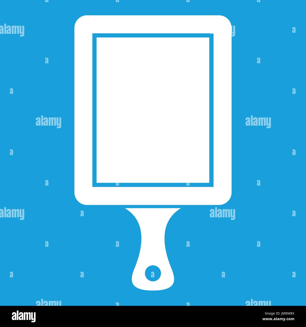 Black cutting board icon white Stock Vector