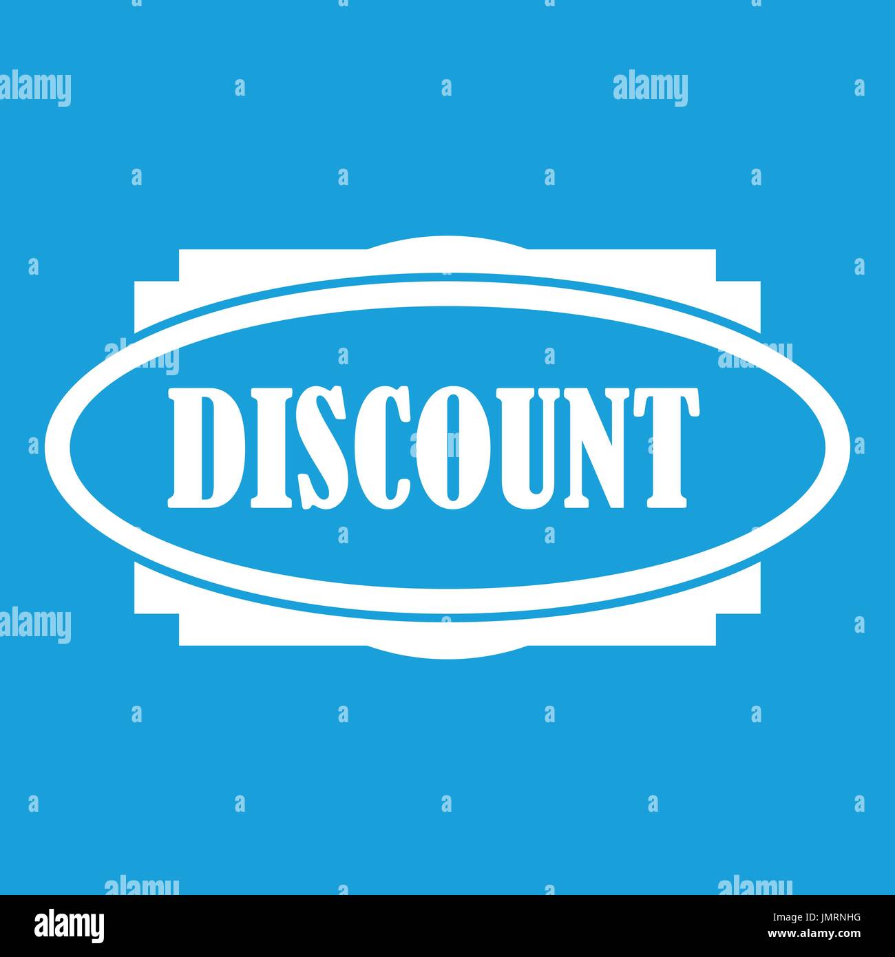 Discount oval label icon white Stock Vector Image & Art - Alamy