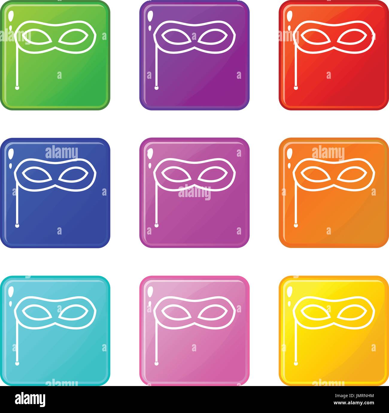 Carnival mask set 9 Stock Vector Image & Art - Alamy
