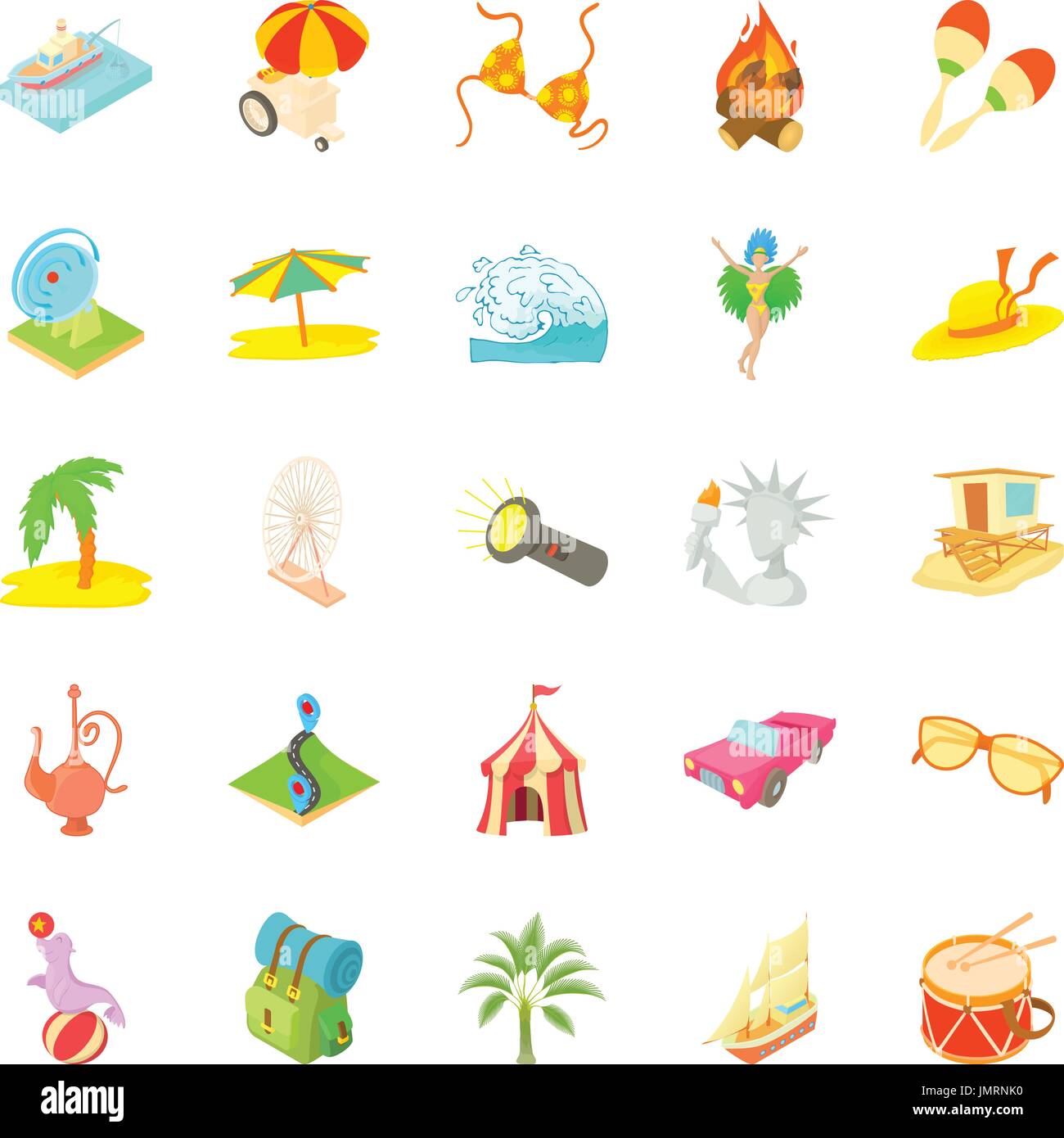 Adventure time icons set, cartoon style Stock Vector Image & Art - Alamy