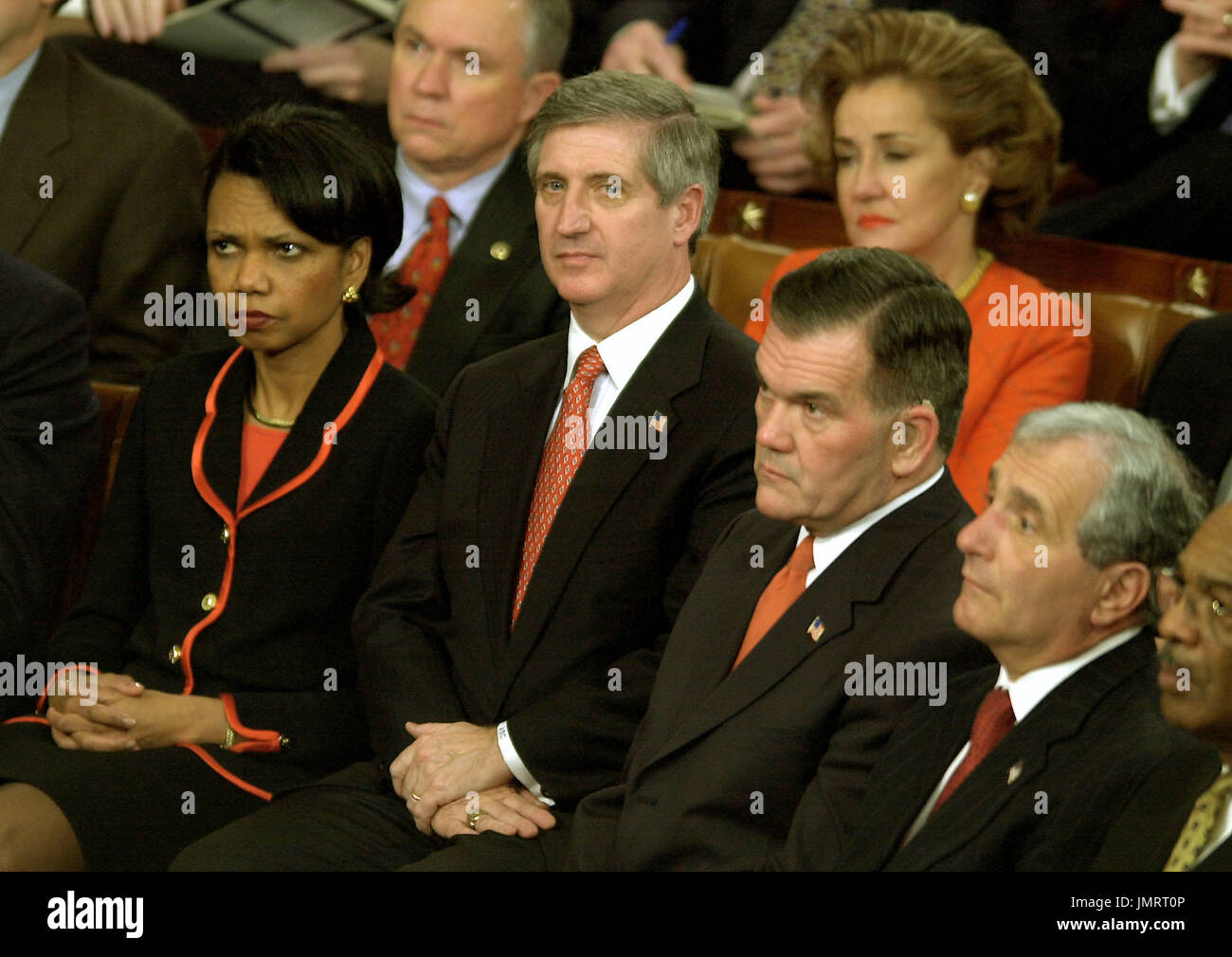 Washington, DC - January 28, 2003 -- Members of the Bush Cabinet and ...
