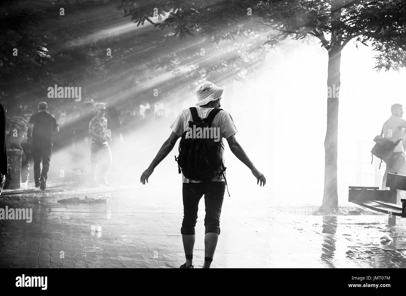 Arms welcome Black and White Stock Photos & Images - Alamy