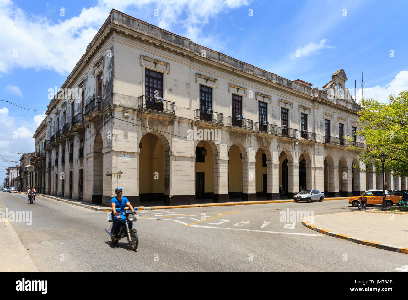 Palacio de Gobierno, seat of Poder Popular, Plaza de la Libertad, Matanzas, Cuba Stock Photo