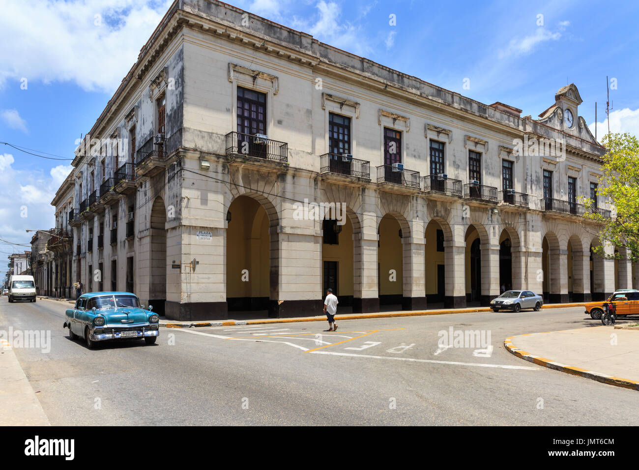 Palacio de Gobierno, government building and seat of Poder Popular, Matanzas, Cuba Stock Photo