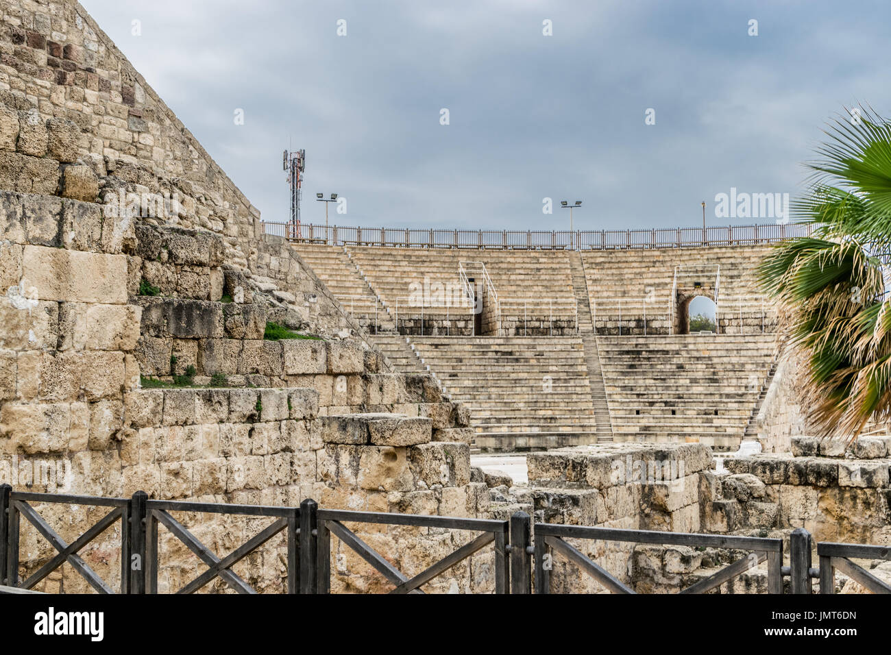 Caesarea Maritima - amphitheater Stock Photo