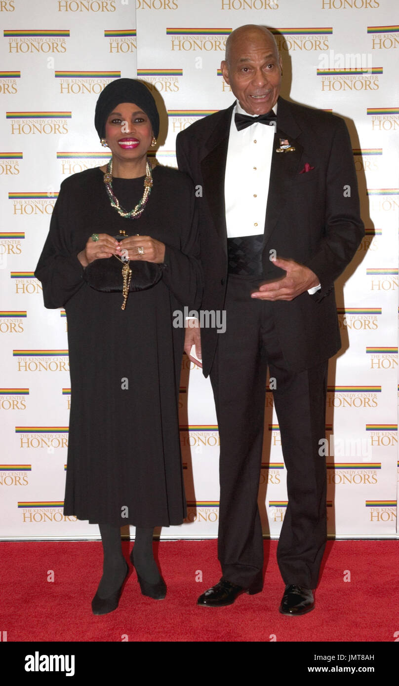 Leontyne Price, left, and General Price, right, arrive at the