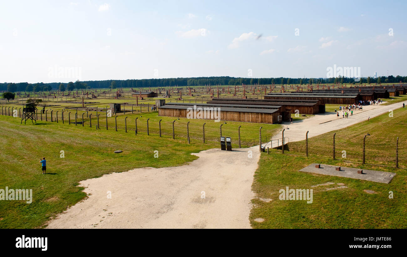 a-view-to-the-barracks-in-the-auschwitz-birkenau-concentration