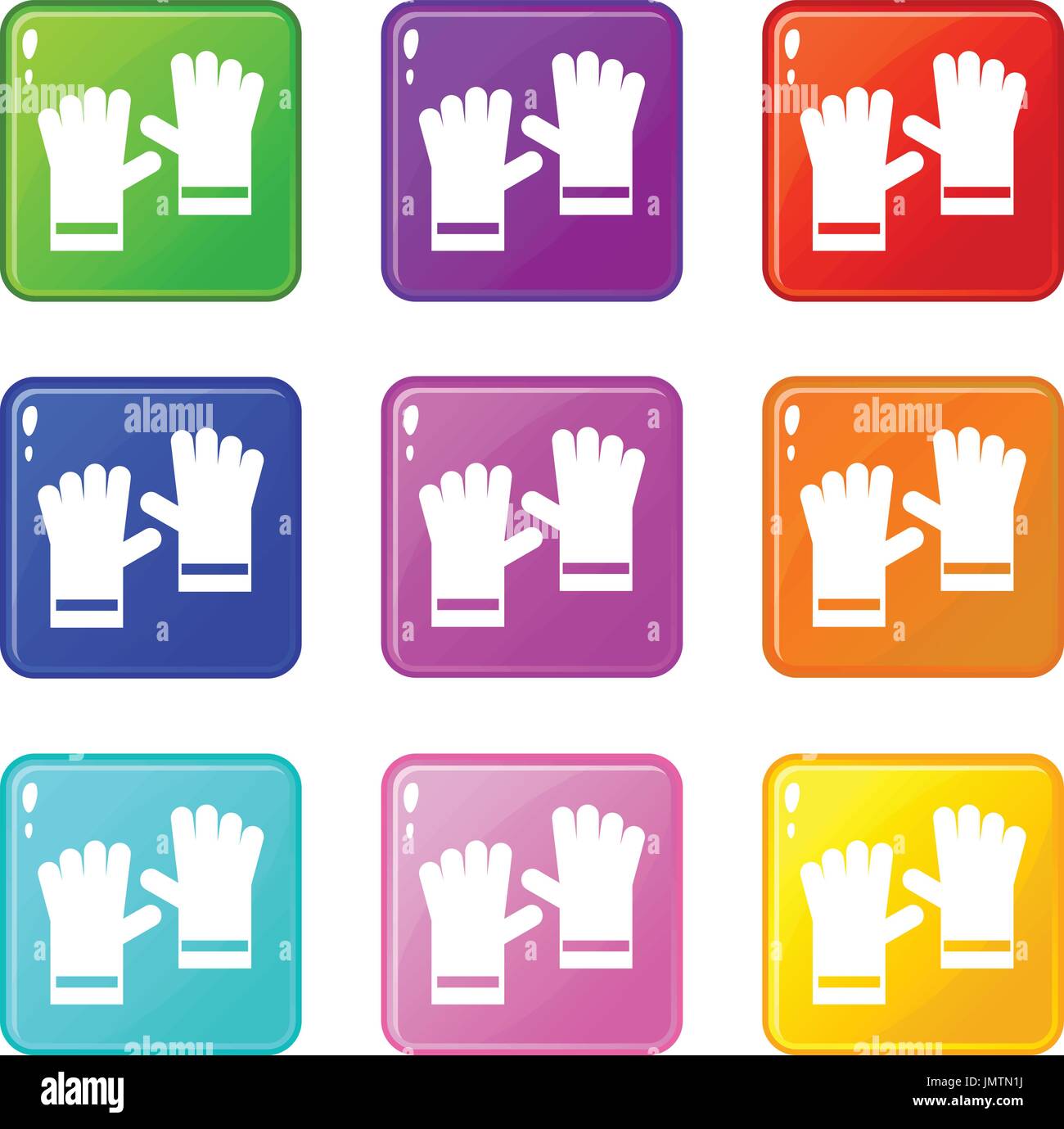 Rubber gloves set 9 Stock Vector Image & Art - Alamy