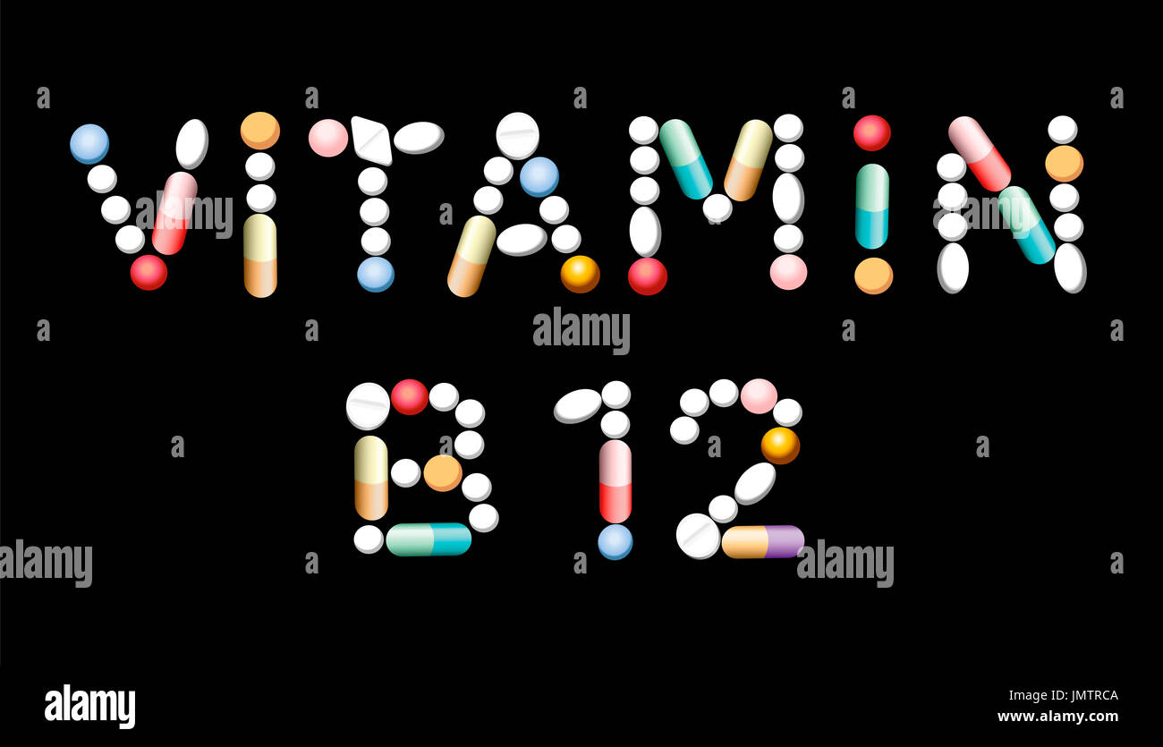 VITAMIN B12 tablets supplement for vegetarians and vegans to prevent