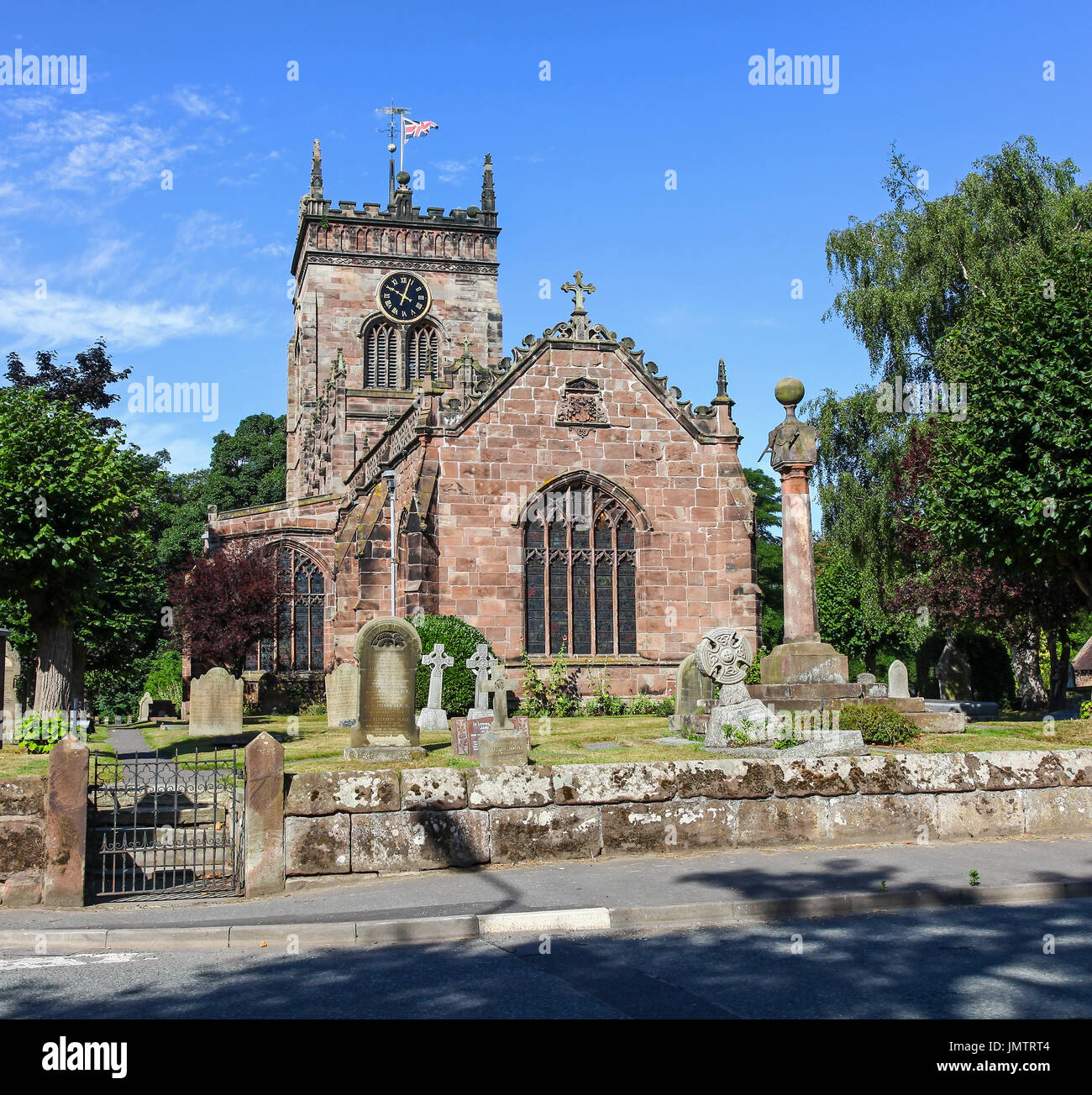 St Mary's Anglican parish Church, Acton, Cheshire, England, UK Stock Photo