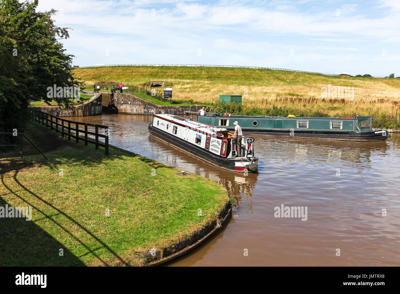 Hurleston Junction at the start of the Llangollen Canal Cheshire England UK Stock Photo
