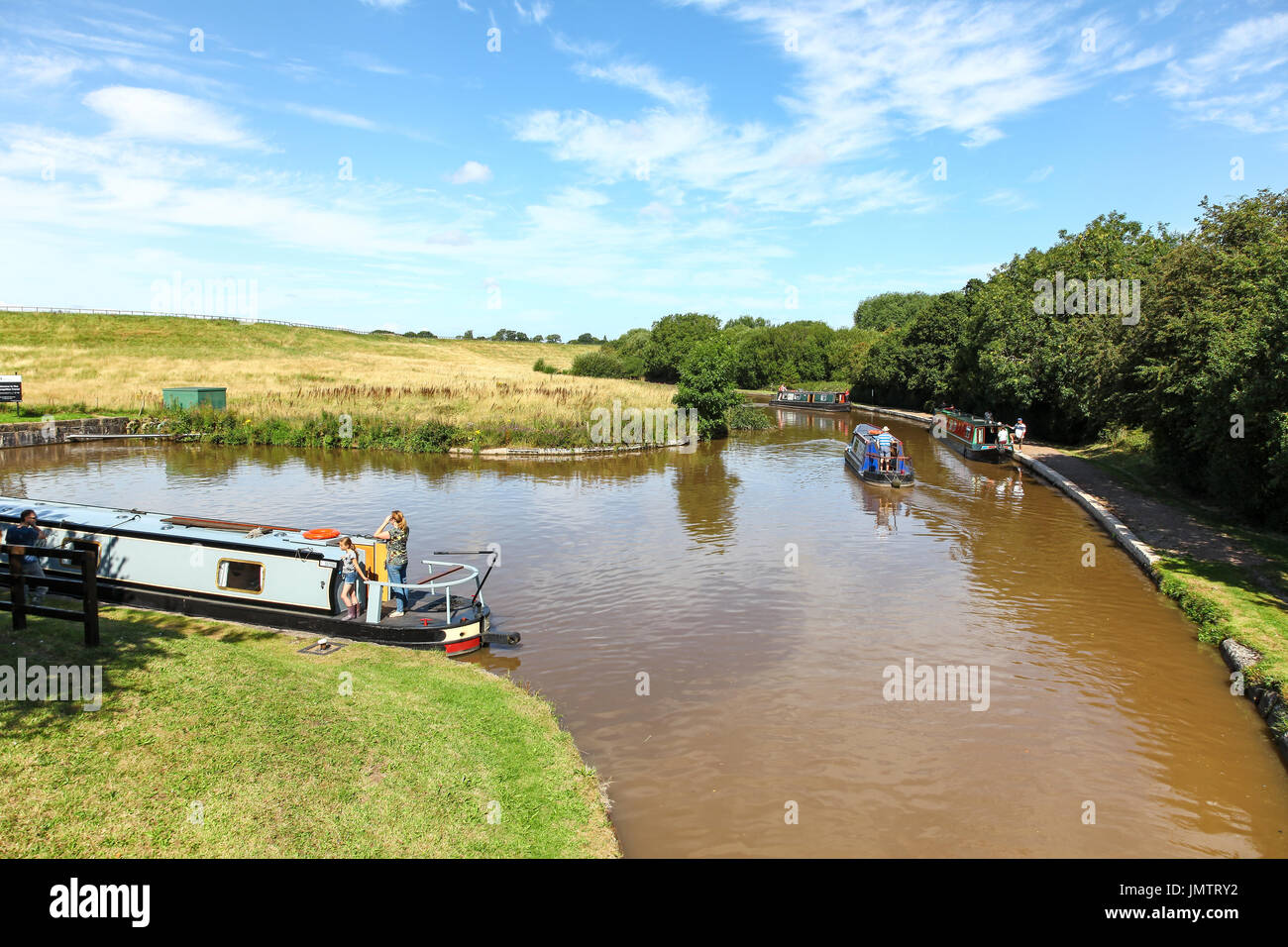 Hurleston Junction at the start of the Llangollen Canal Cheshire England UK Stock Photo