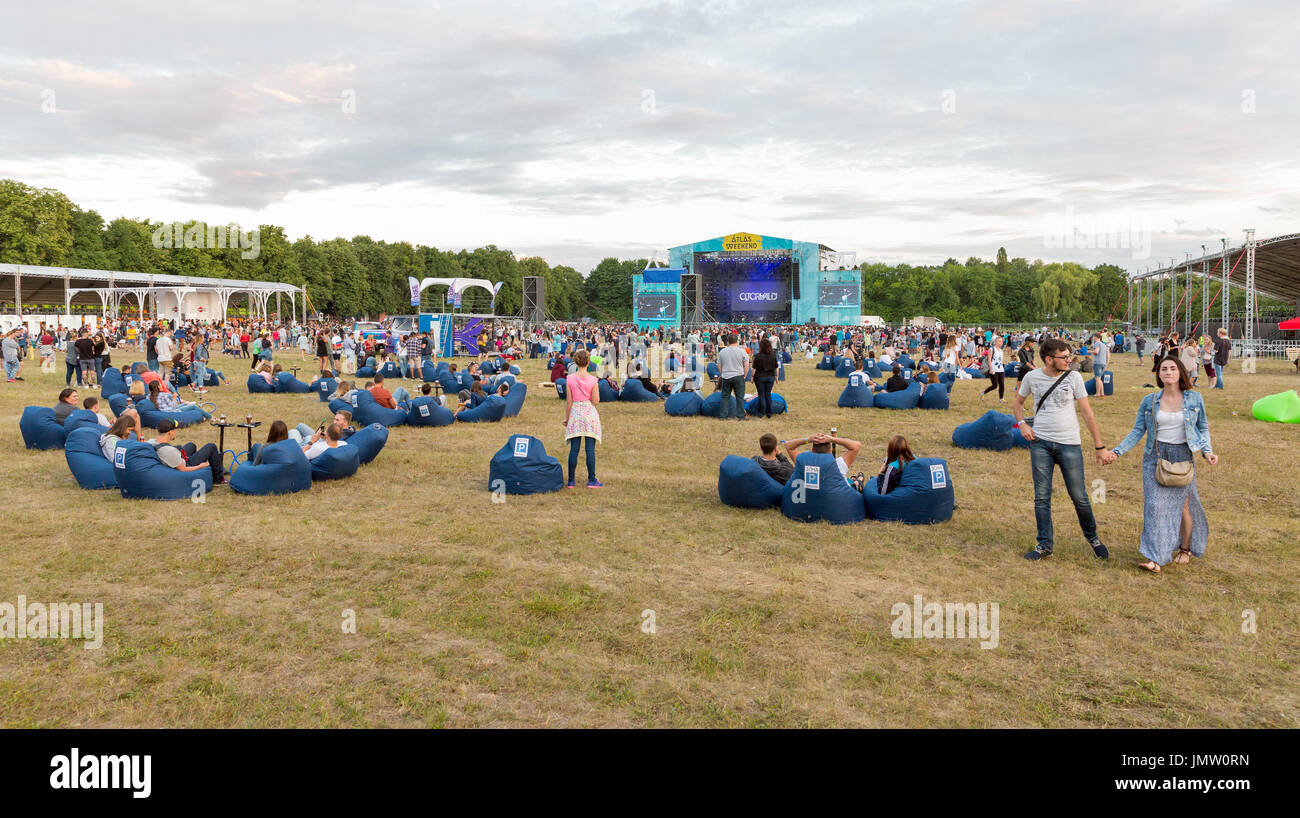KIEV, UKRAINE JULY 02, 2017 Popular Ukrainian rock band O.Torvald