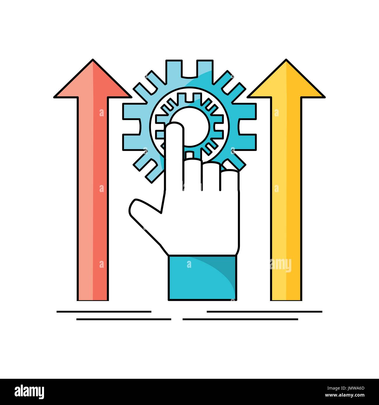development process and social teamwork data Stock Vector Image & Art ...