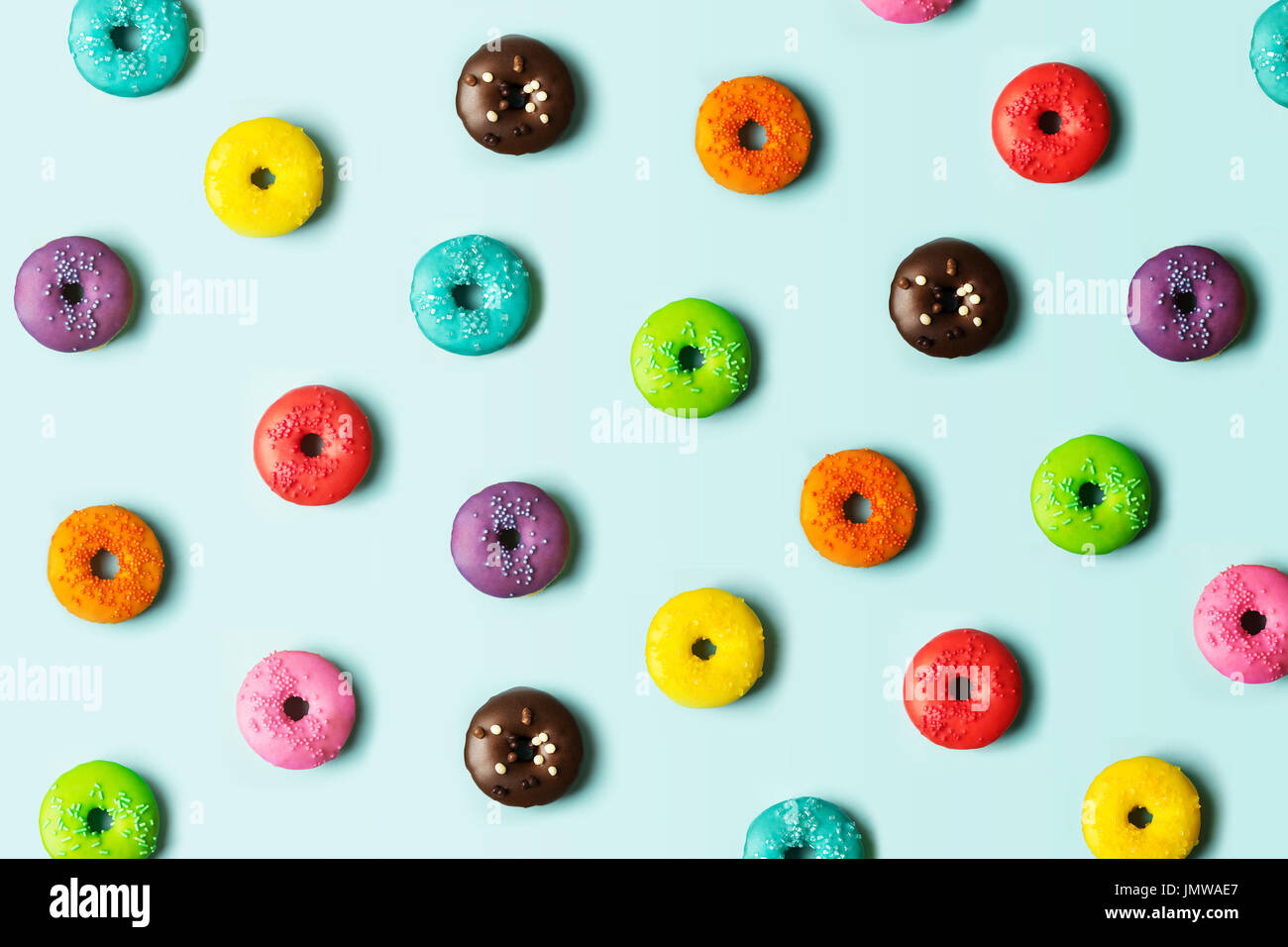 Colorful donut background Stock Photo - Alamy