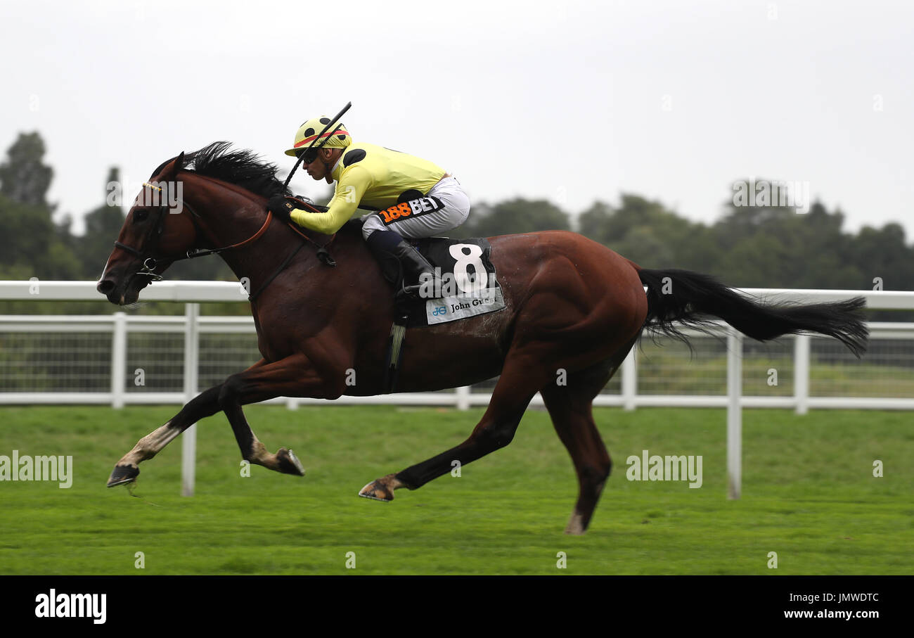 UAE King ridden by Silvestre De Sousa wins The John Guest Brown Jack Handicap Stakes during day one of King George VI Weekend at Ascot Racecourse, Berkshire. Stock Photo