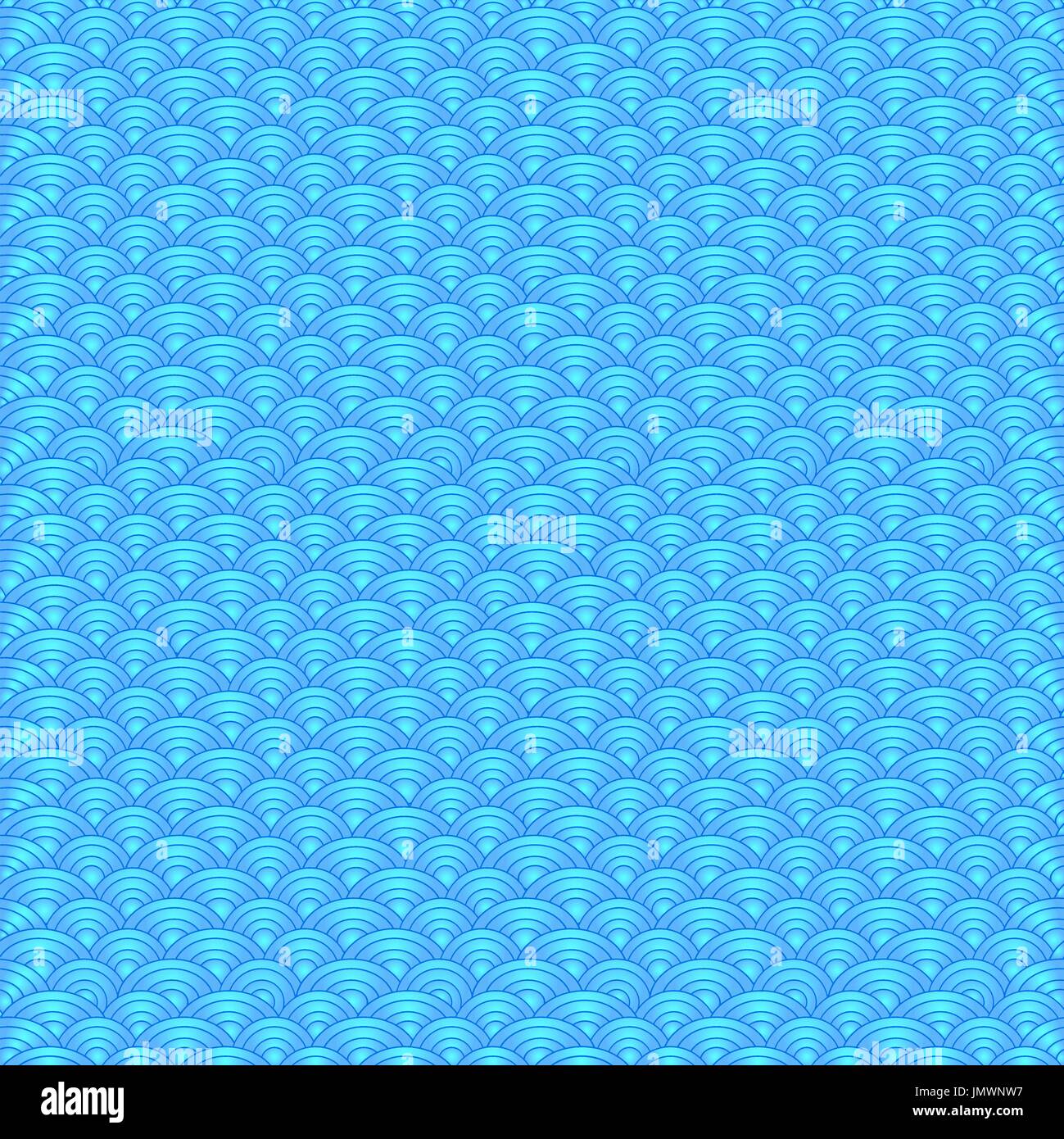 Marine fish scales simple seamless pattern in soft pastel colors. Stock Vector