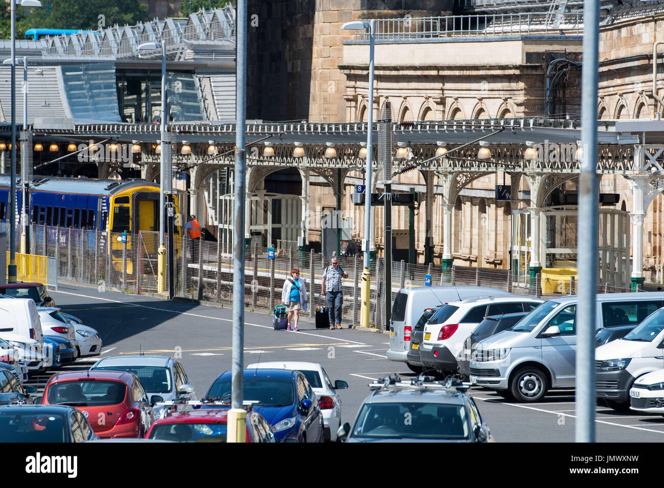 Picture Taxi Rank, Taxi Drop off point on Market street and Calton