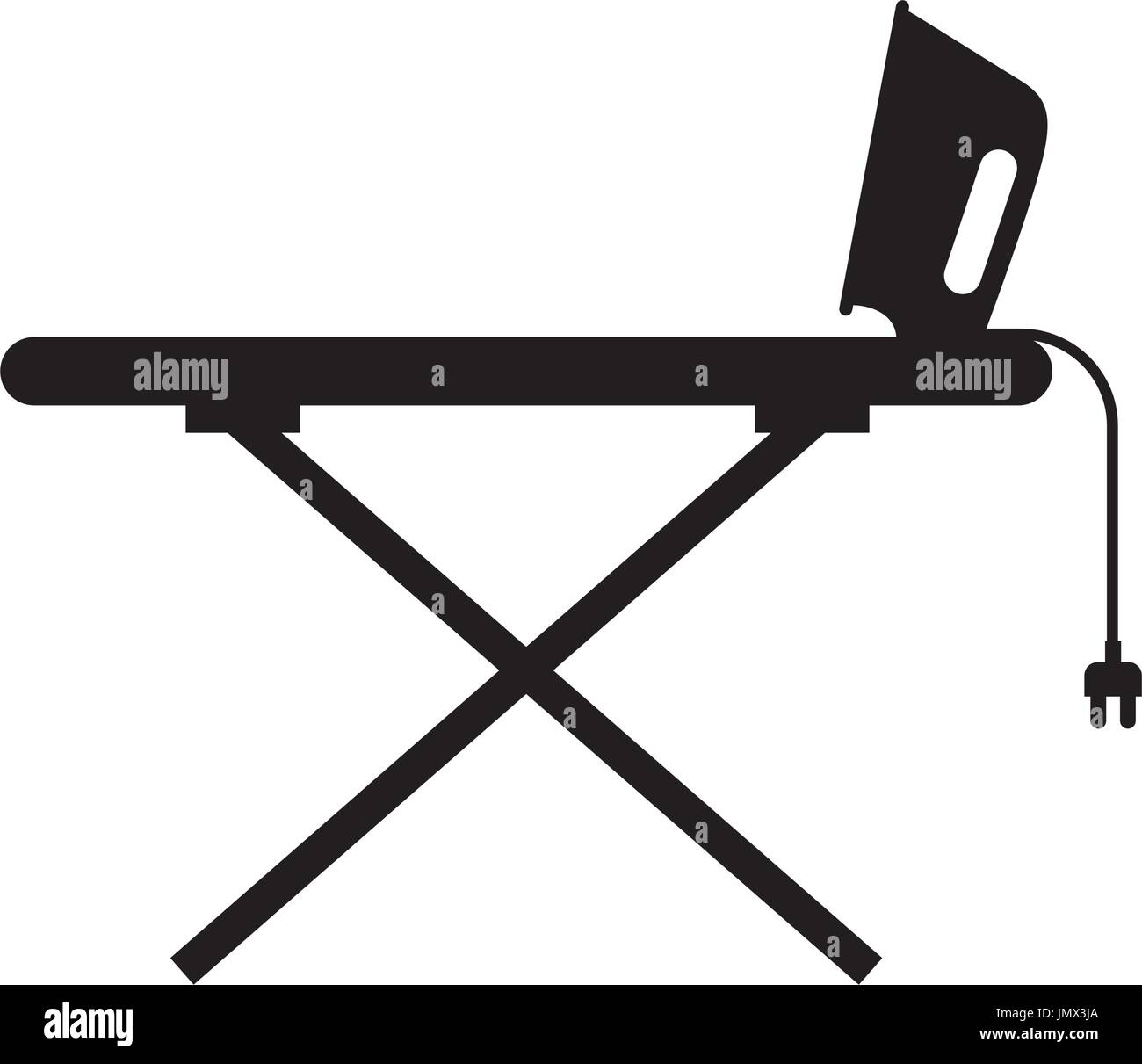 ironing board with iron Stock Vector Image & Art Alamy