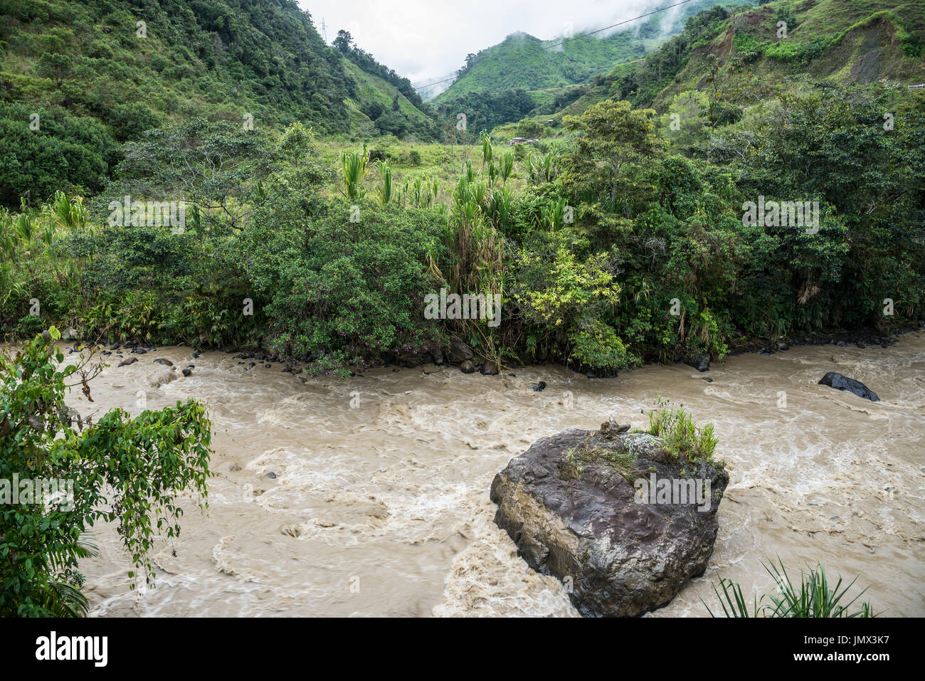 Rio Cauca. Colombia, South America. Stock Photo