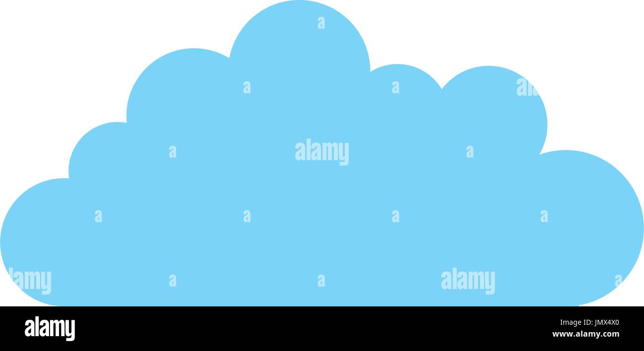 cloud sky isolated icon Stock Vector
