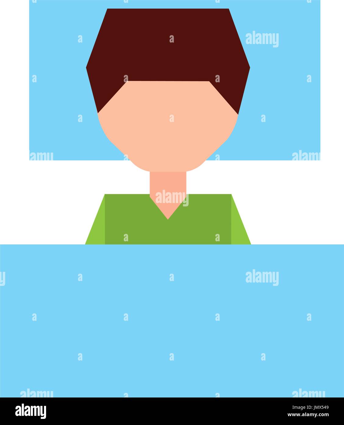Young male human face sleeping sleep Stock Vector Images - Alamy