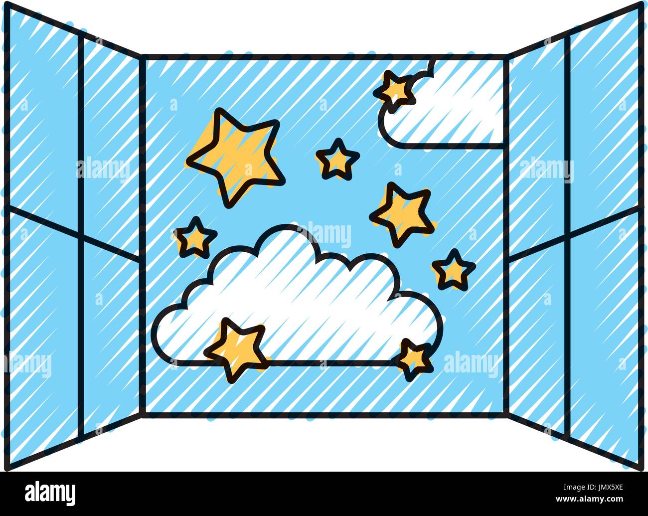 window with clouds sky isolated icon Stock Vector Image & Art - Alamy