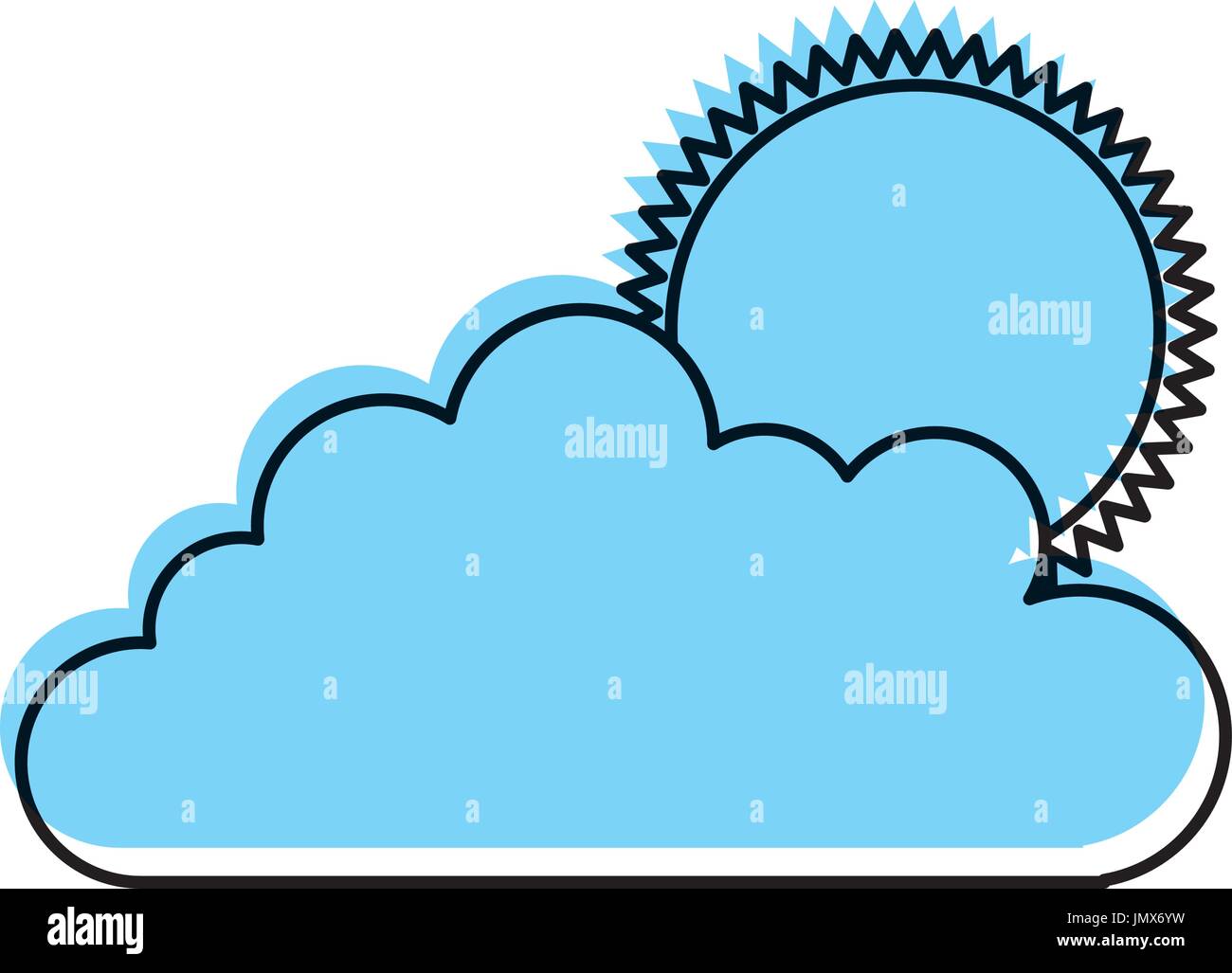 cloud sky with sun Stock Vector Image & Art - Alamy