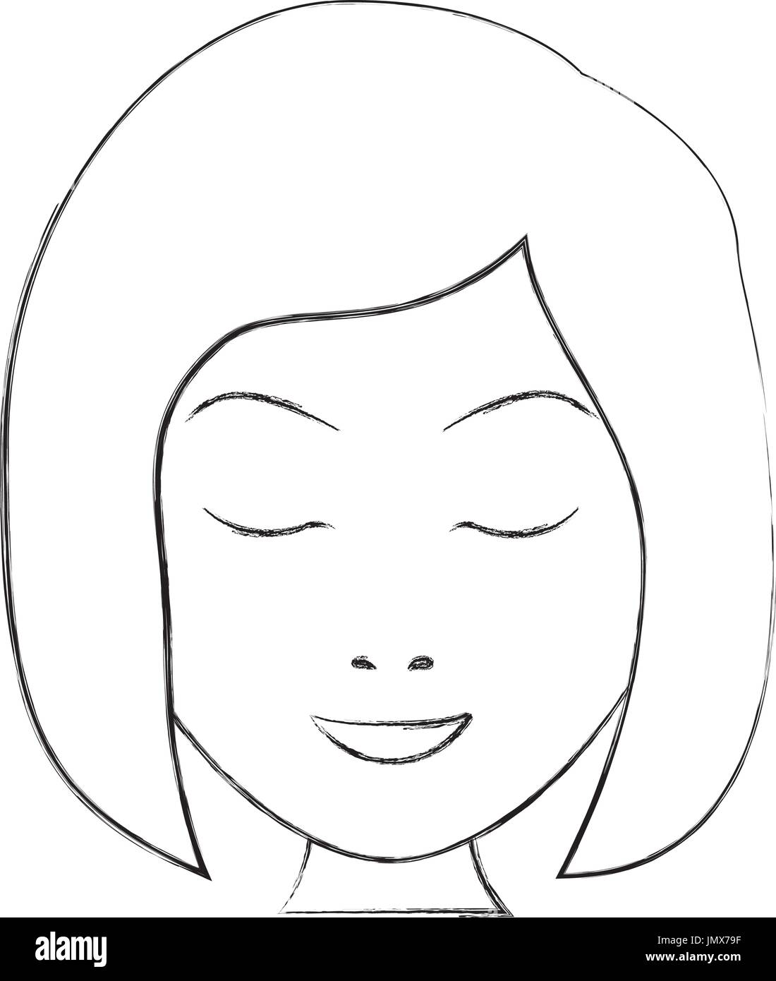 Sleeping woman avatar icon Stock Vector Image & Art - Alamy