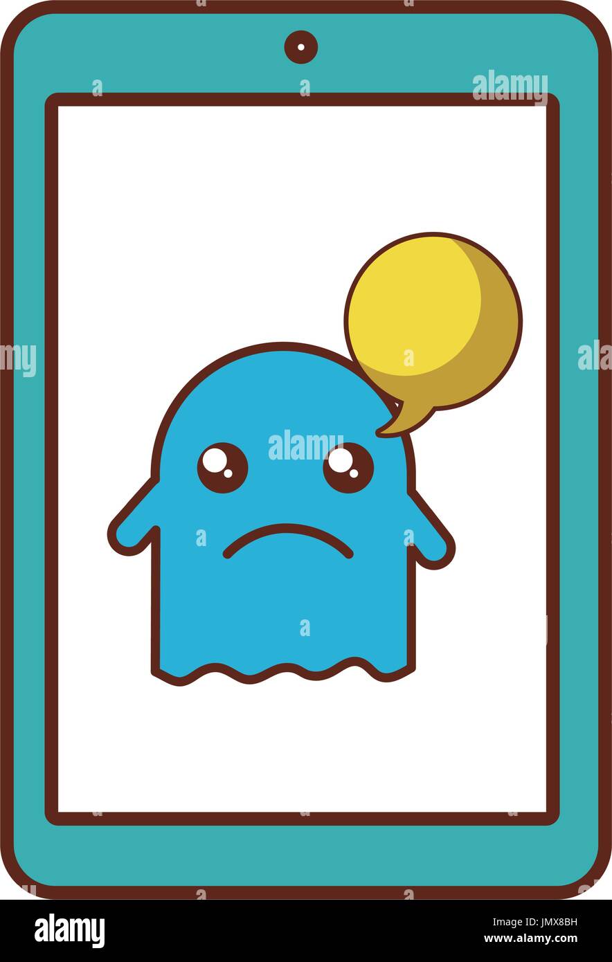 tablet device with ghost Stock Vector Image & Art Alamy