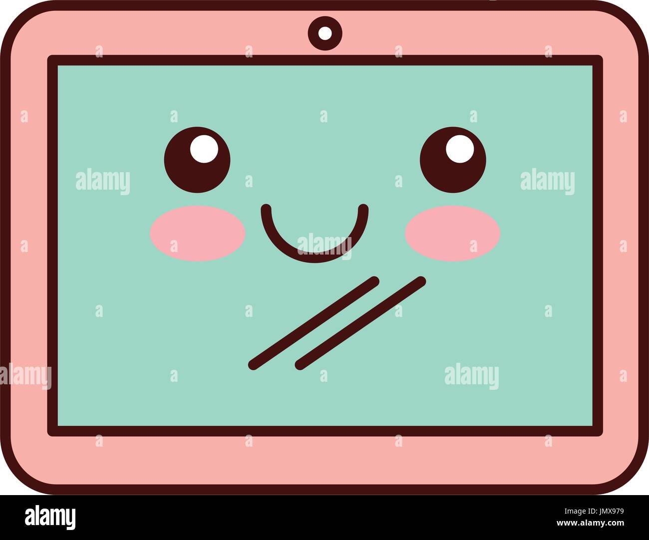 Tablet device kawaii character hi-res stock photography and images - Alamy