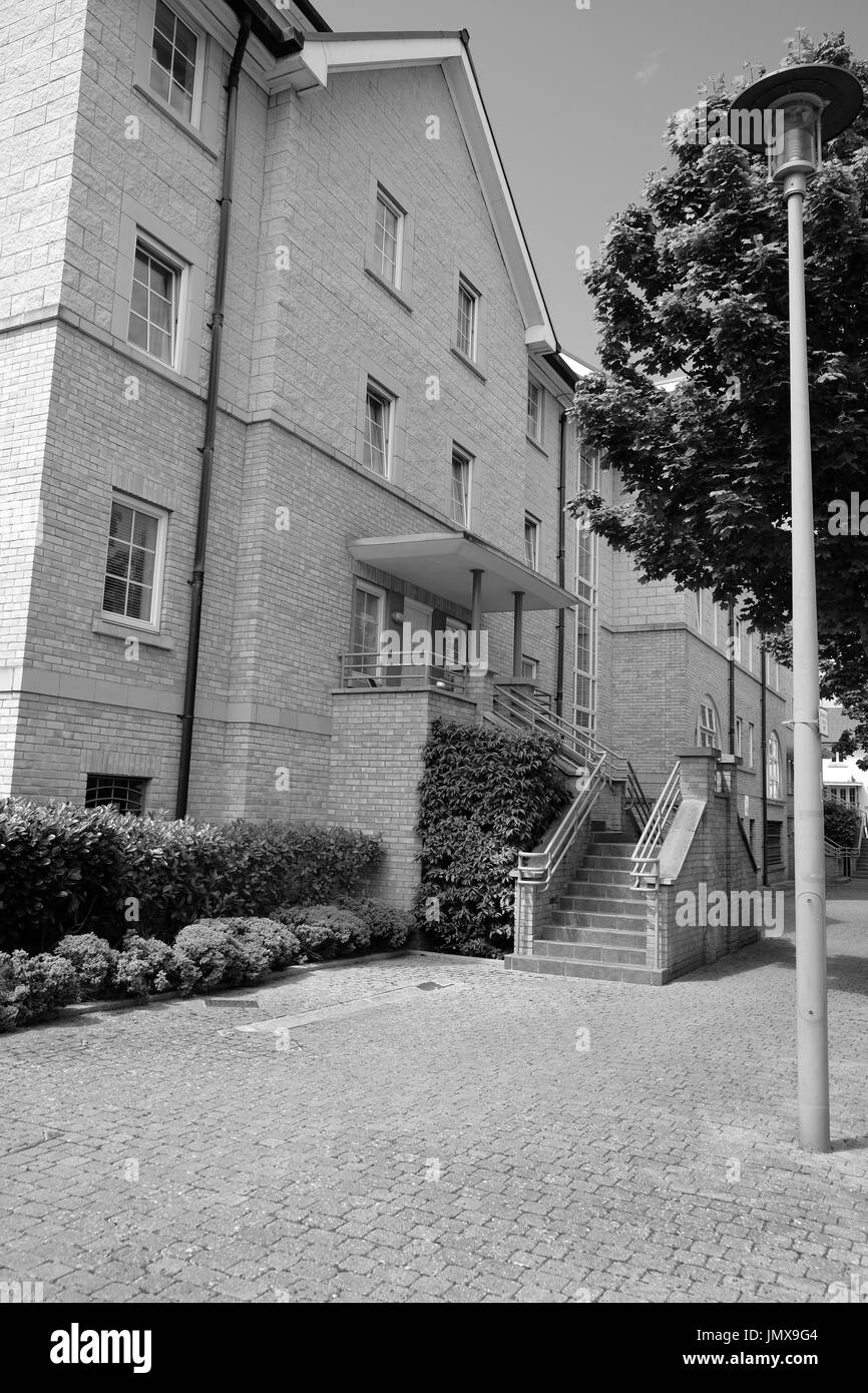 Residential homes and apartments near the Marina in Portishead, North