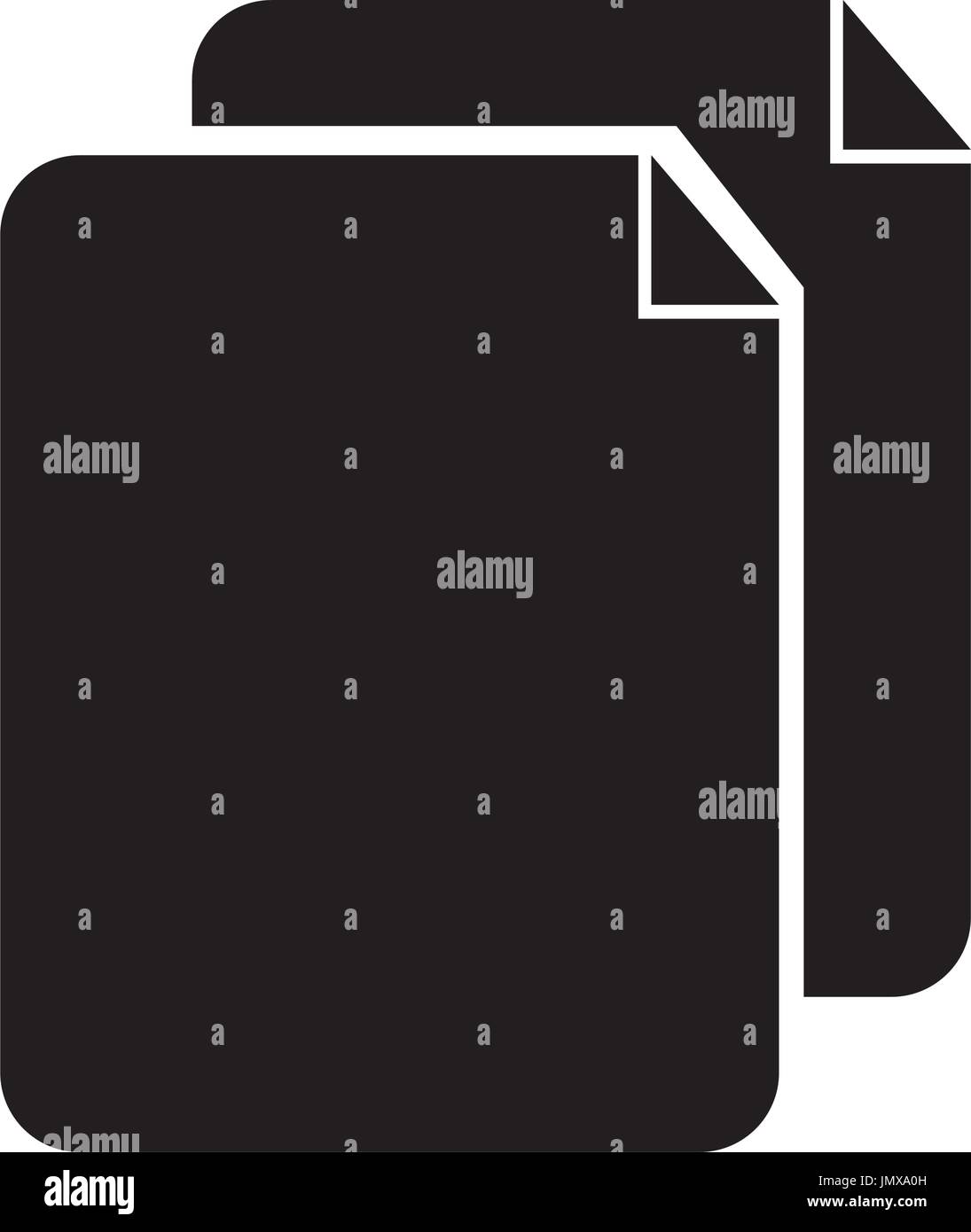 paper document isolated icon Stock Vector Image & Art - Alamy