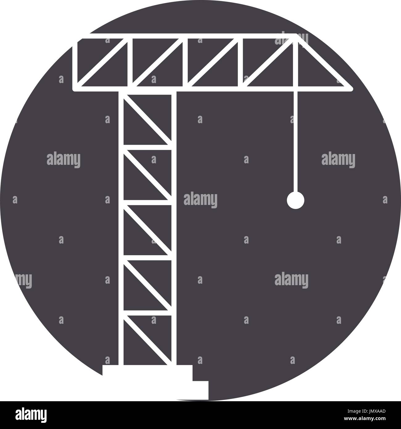 crane construction isolated icon Stock Vector Image & Art - Alamy
