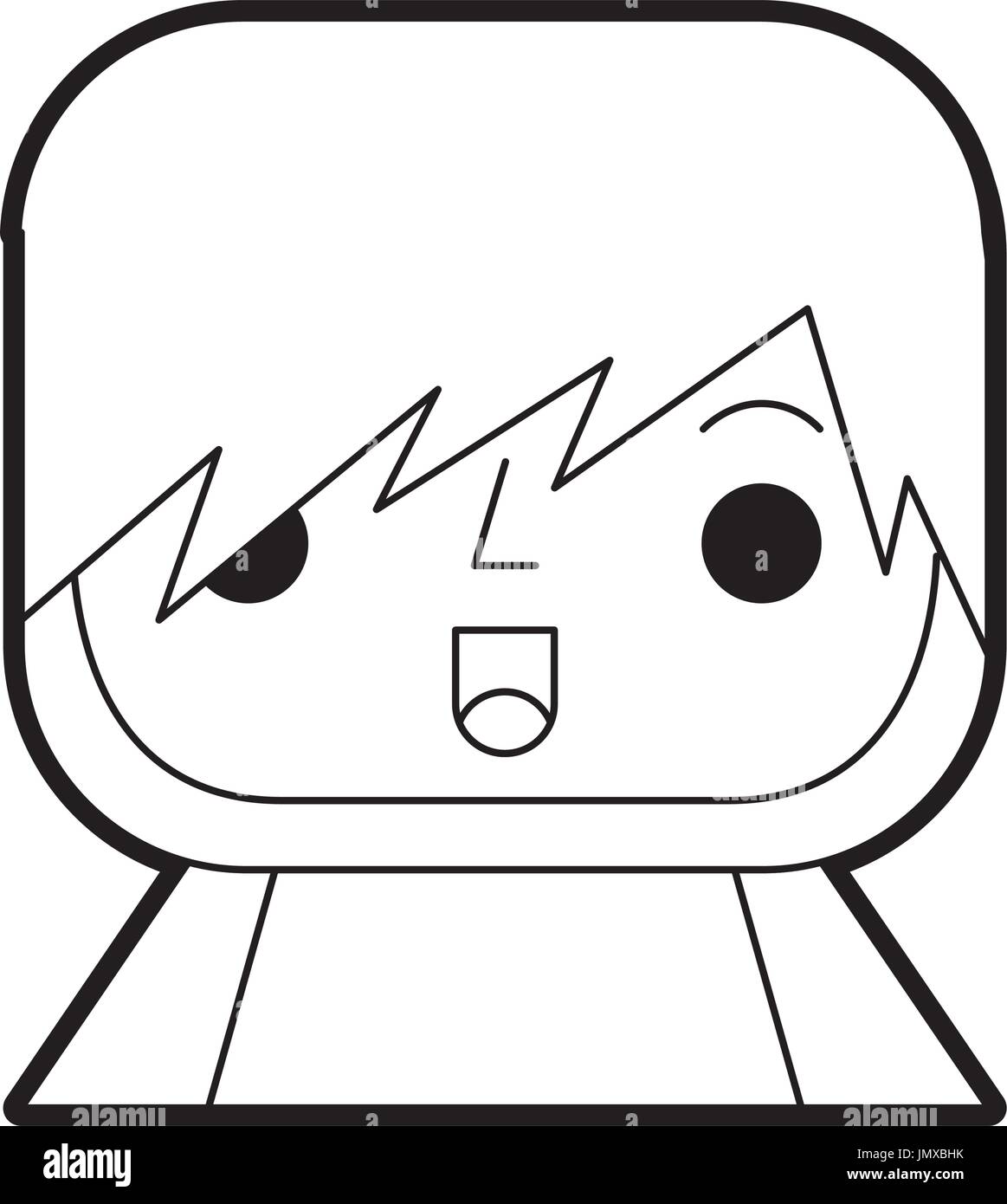 Avatar of a video game warrior Stock Vector