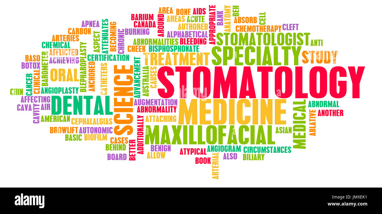 Stomatology or Stomatologist Medical Field Specialty As Art Stock Photo
