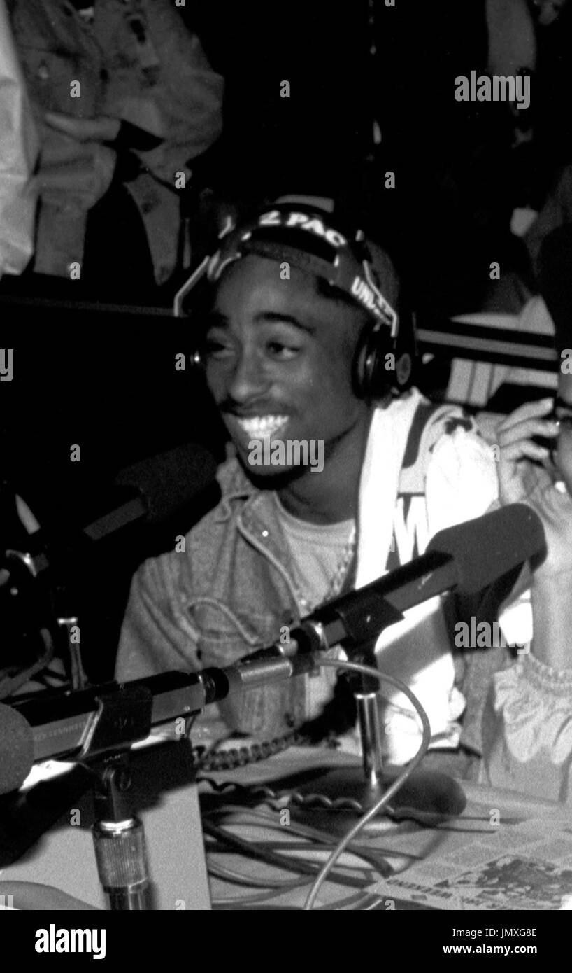 The digital underground with tupac shakur doing an interview at the kmel summer jam